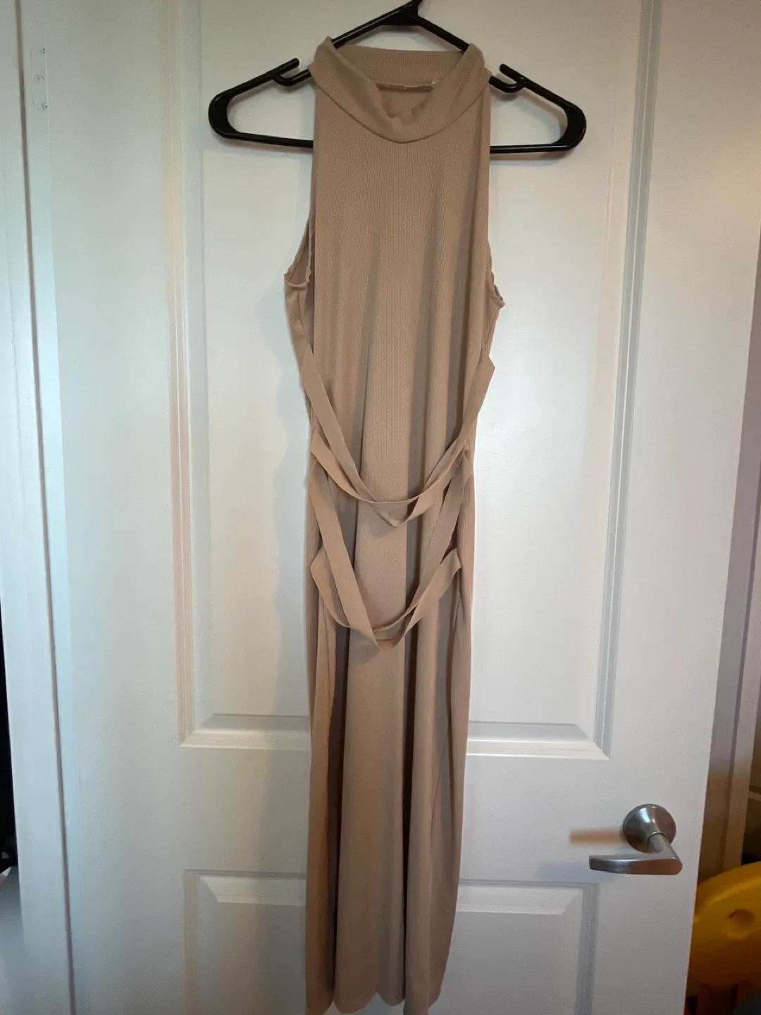 Beige Sleeveless Maxi Dress thumbnail