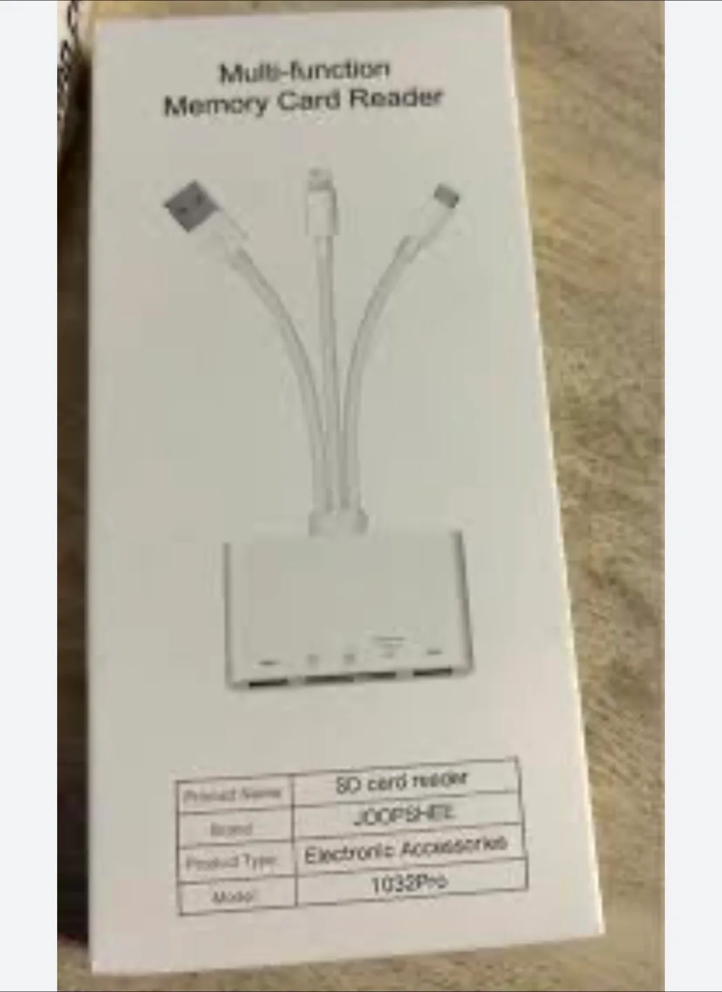 JOOPSHEE All-Round Camera Card Reader - New! thumbnail