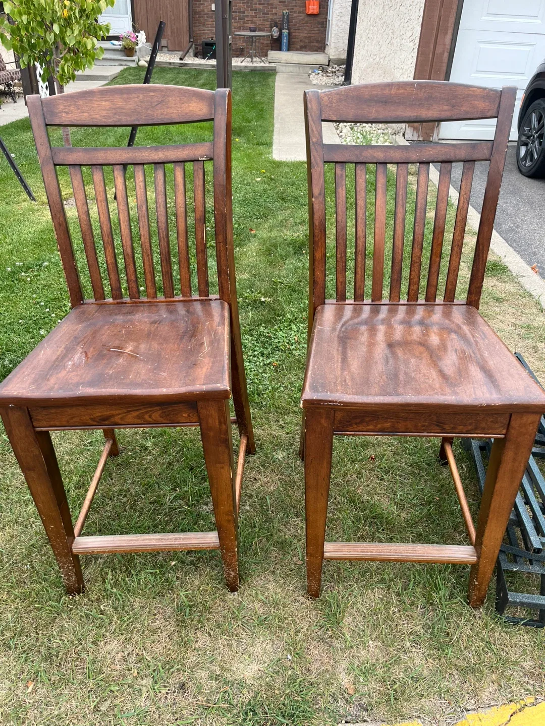 Wooden Dining Chairs - Set of 2