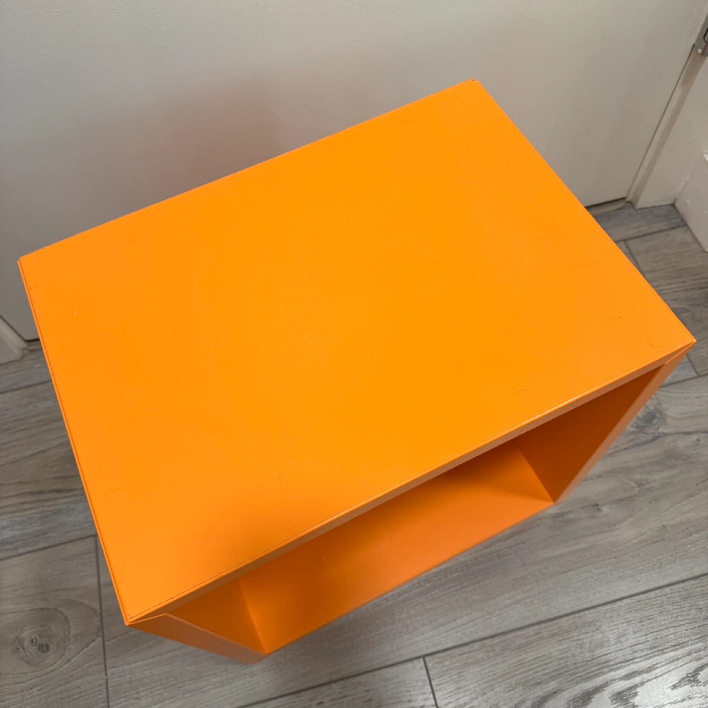 Ikea Eket Orange Cube Storage Shelf - photo 3