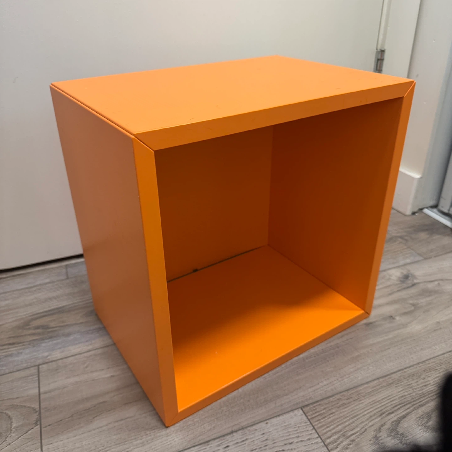 Ikea Eket Orange Cube Storage Shelf - photo 2