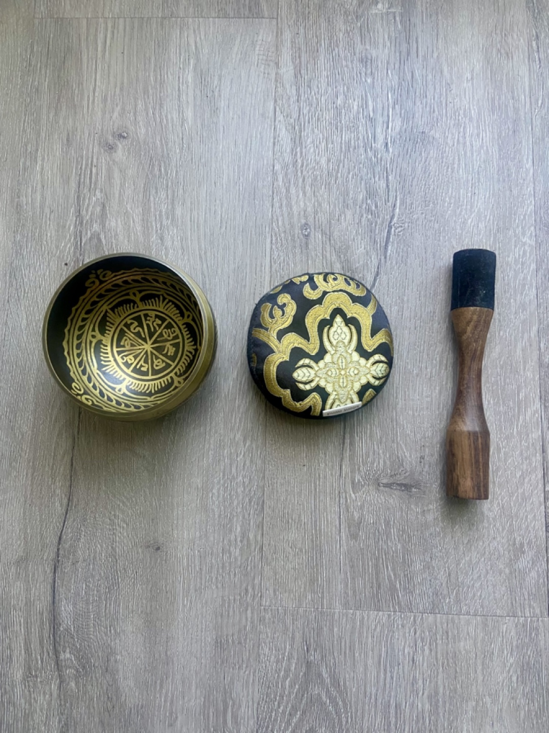 Singing Bowl Set with Mallet and Cushion