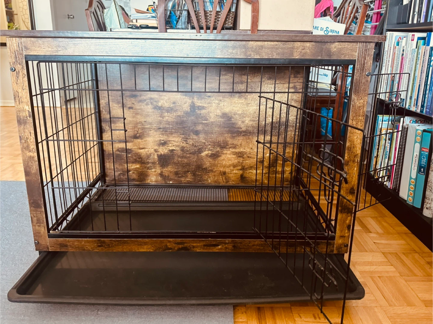 🐾 DOG CRATE 🐾- Feandrea Wooden XL Crate Furniture Table - photo 2