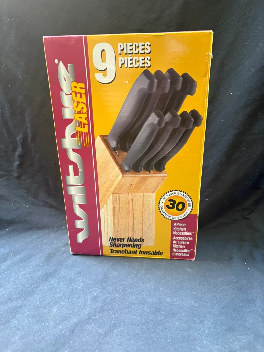 Wiltshire Laser 9-Piece Knife Block Set - New in Box! thumbnail