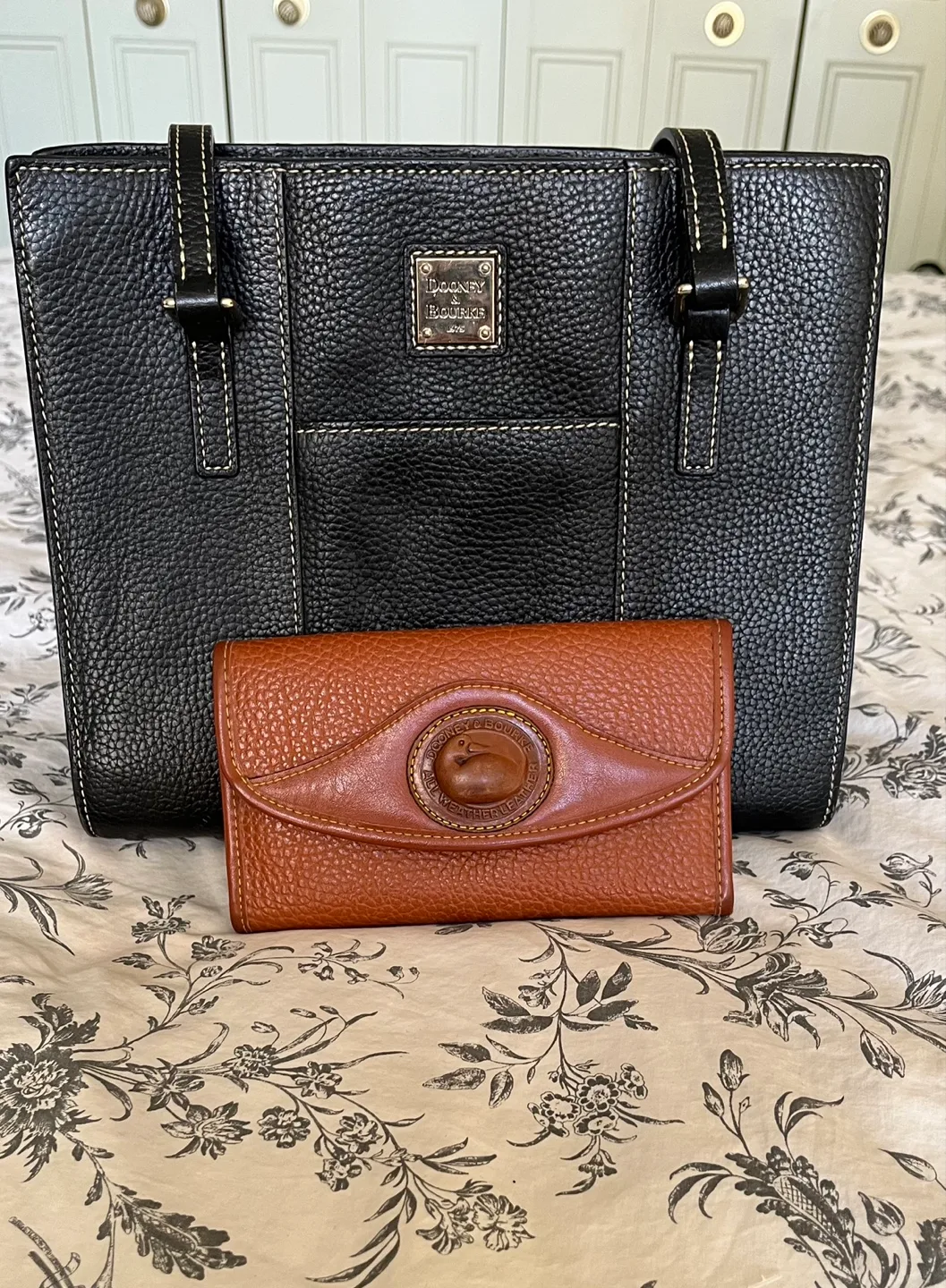 Dooney & Bourke Brown Leather Wallet thumbnail