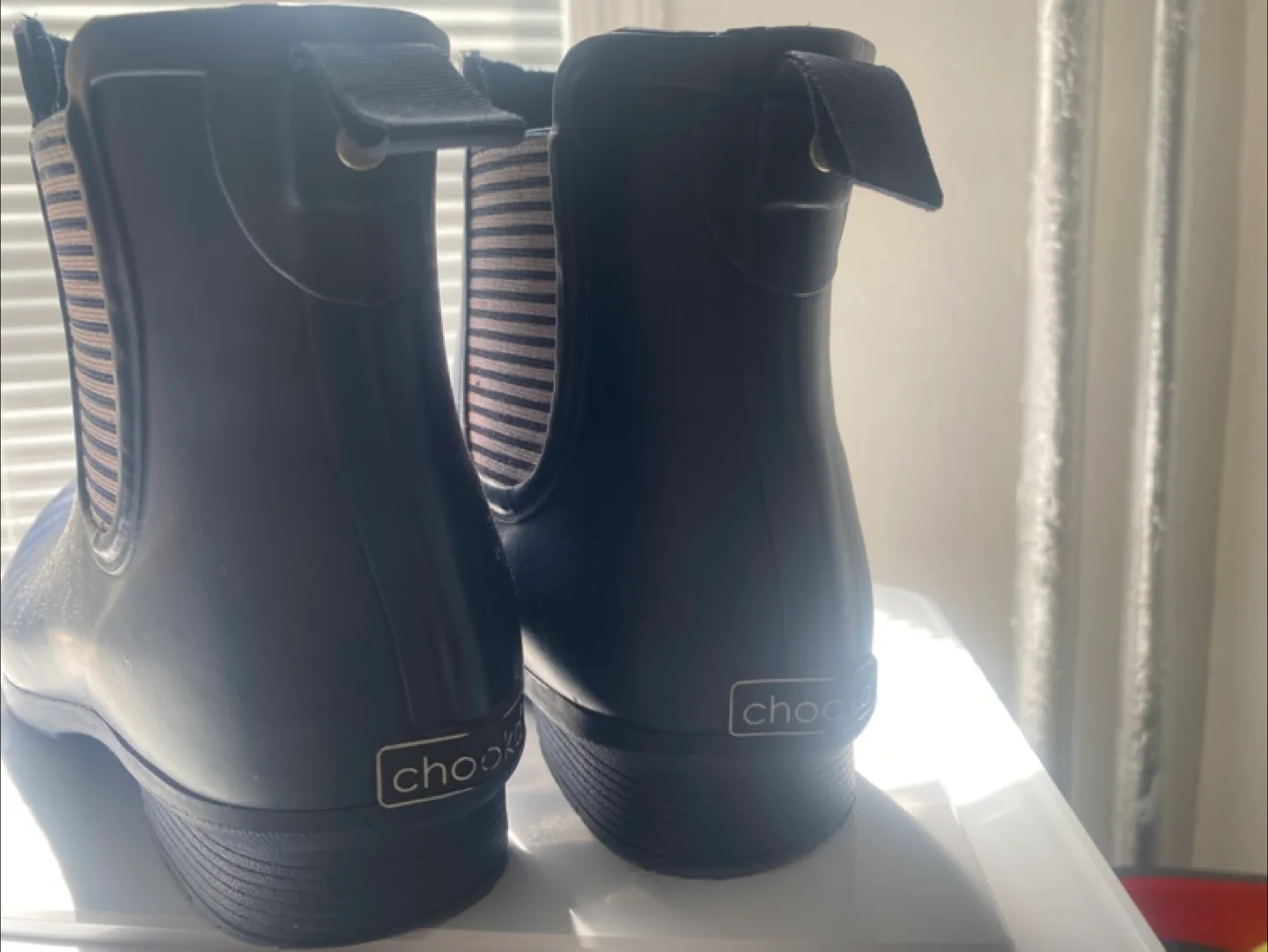 🥕 Chooka Navy Blue Rain Boots - US 7 🥕 image indicator(2)