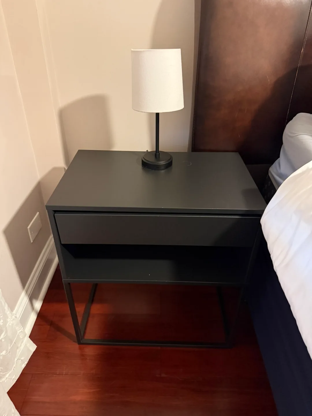 MOVE OUT BY 9/8 - 2 Black Nightstands w/ Drawer 🥕 image indicator(3)