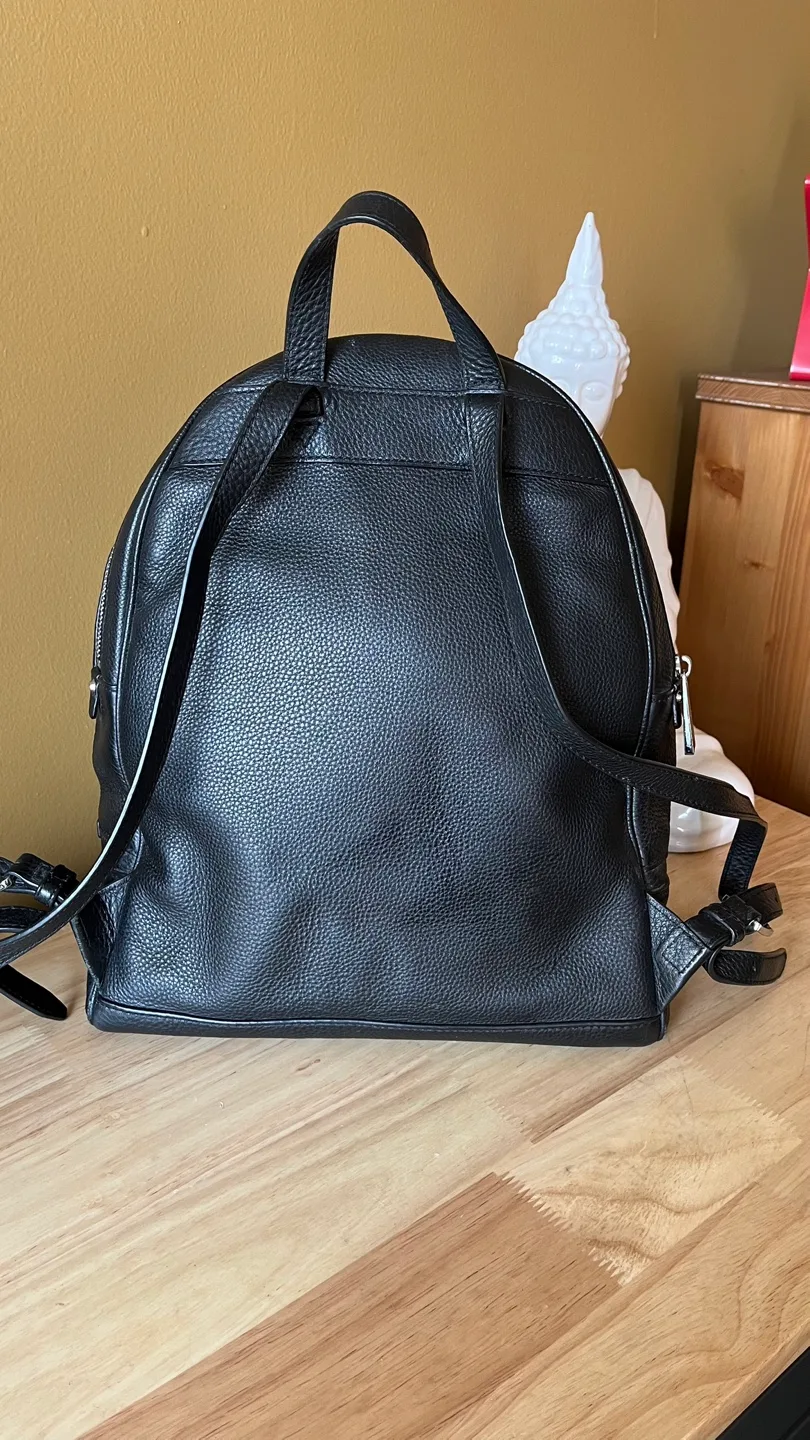 Michael Kors Black Leather Backpack image indicator(5)