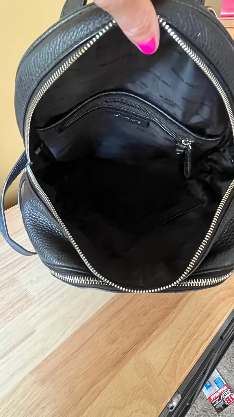 Michael Kors Black Leather Backpack image indicator(7)