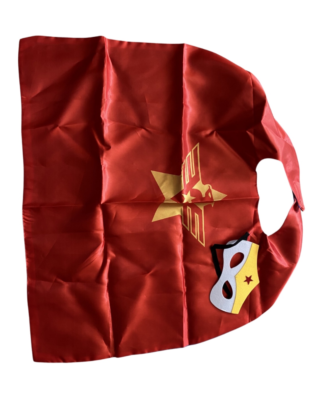 Red Superhero Cape and Mask Set