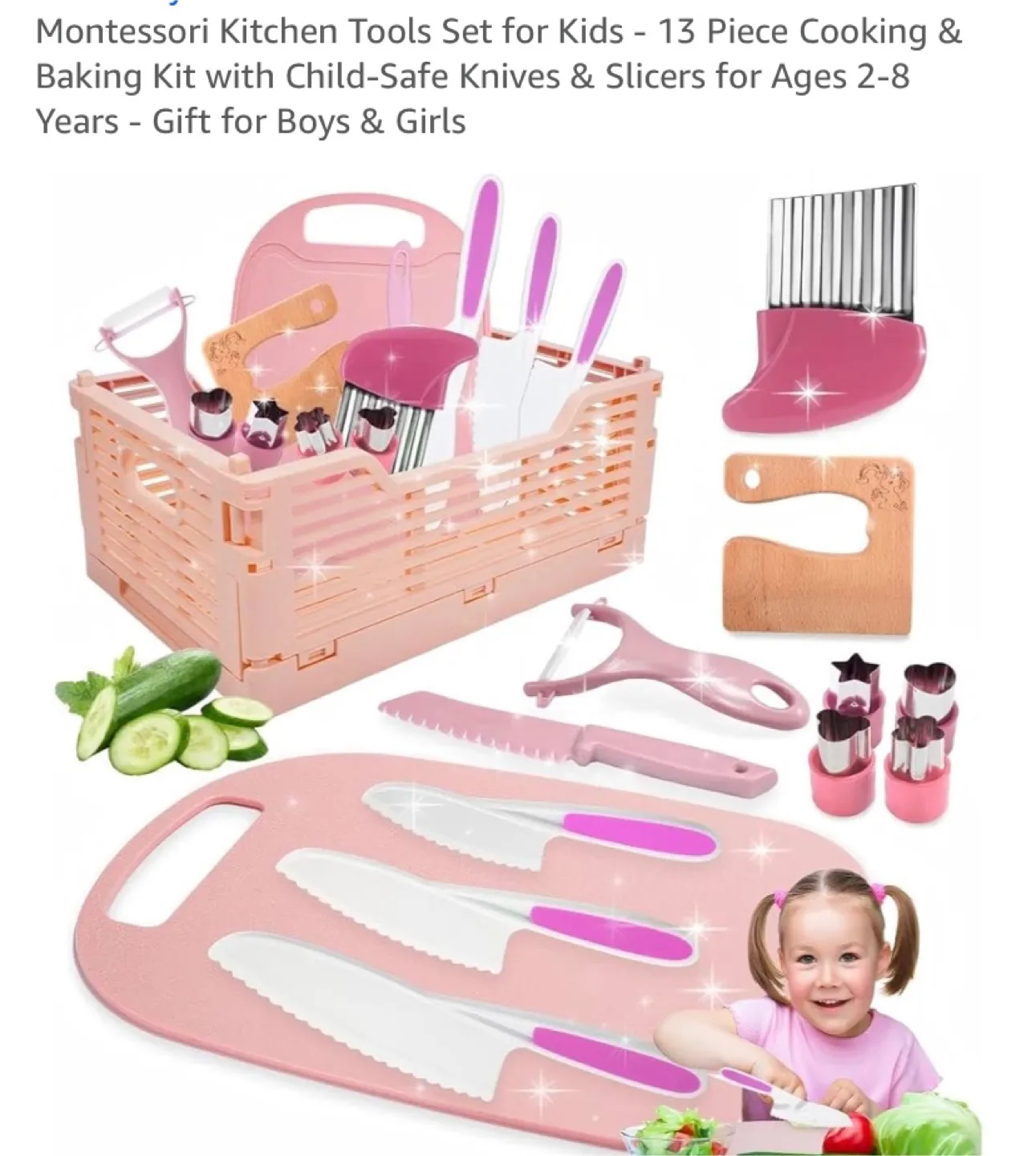 New Montessori Kitchen Tools Set for Toddlers thumbnail