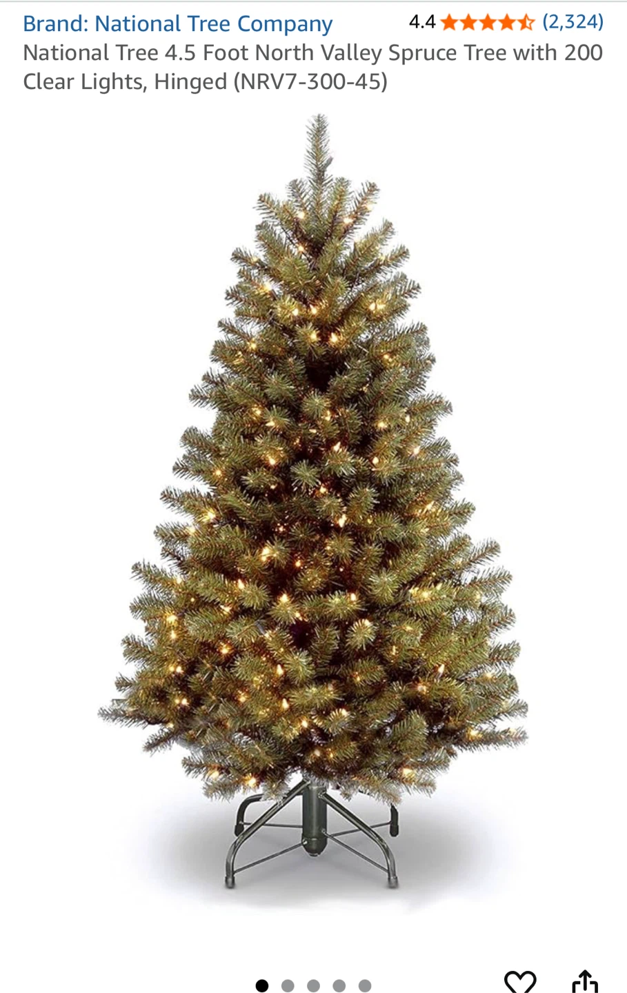 4.5 ft Spruce Christmas Tree - photo 3