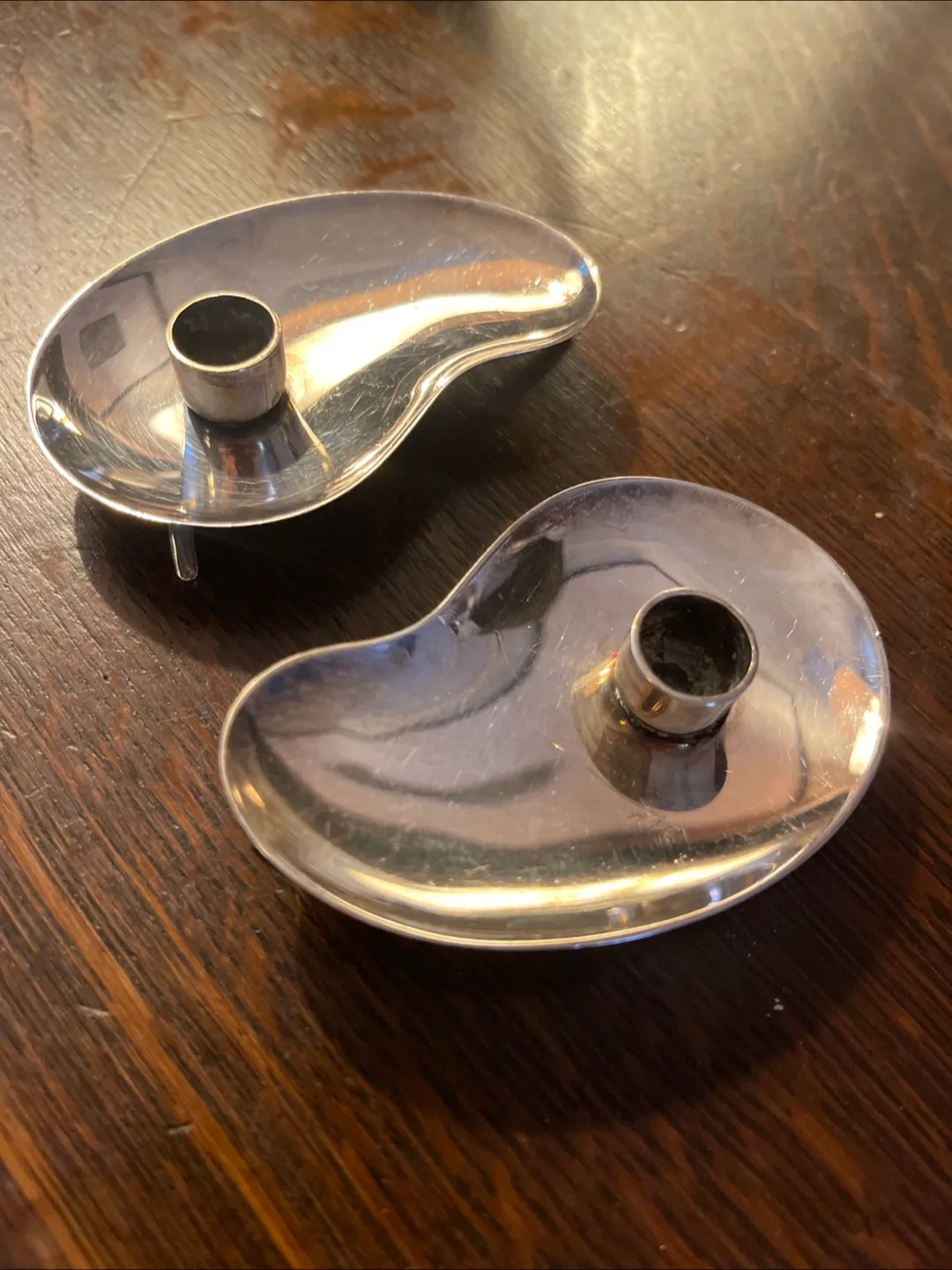 2 CANDLEHOLDERS Danish Modern Prima H Gr. Small thumbnail