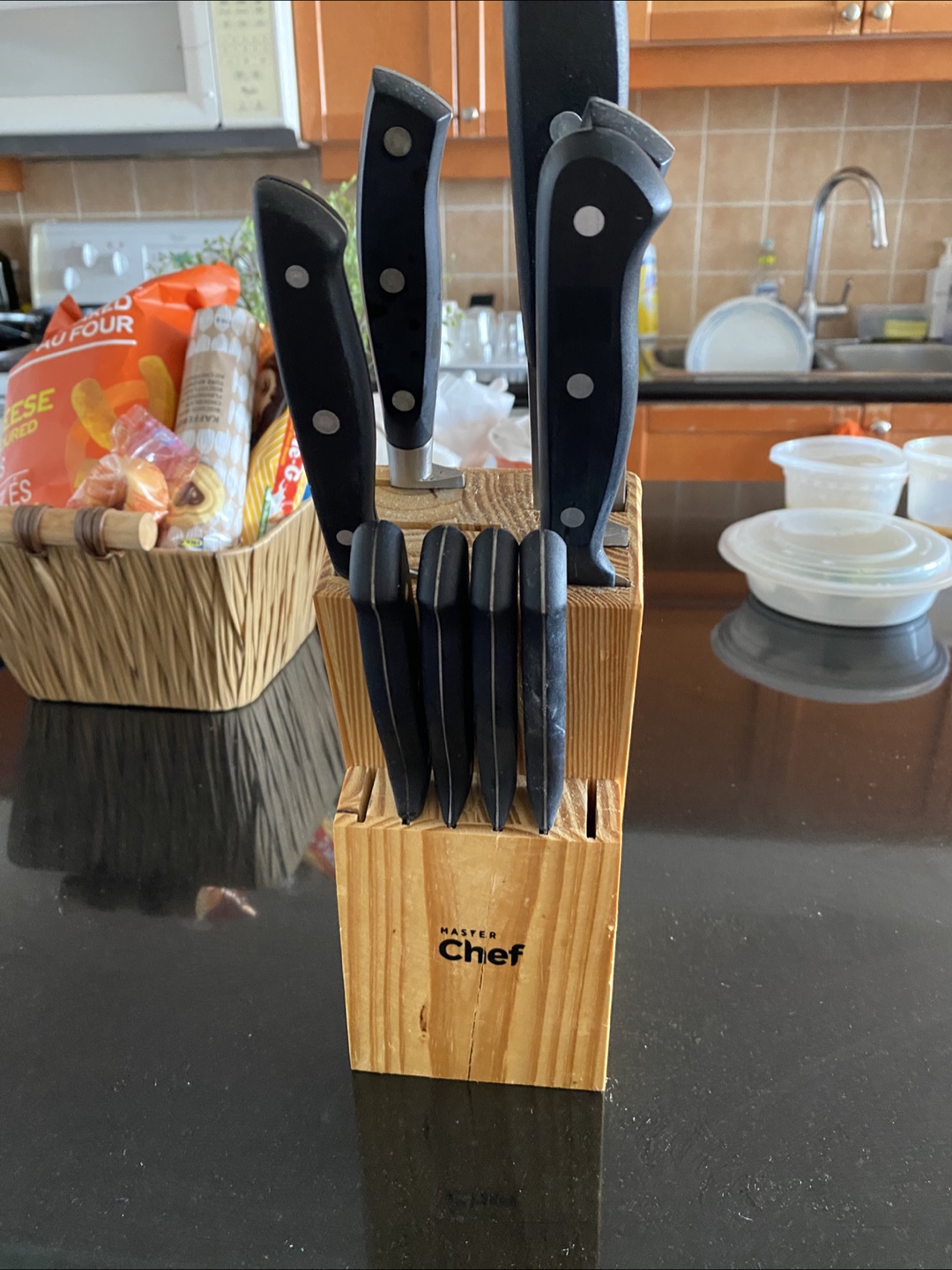 Knife Set w/ Wooden Block