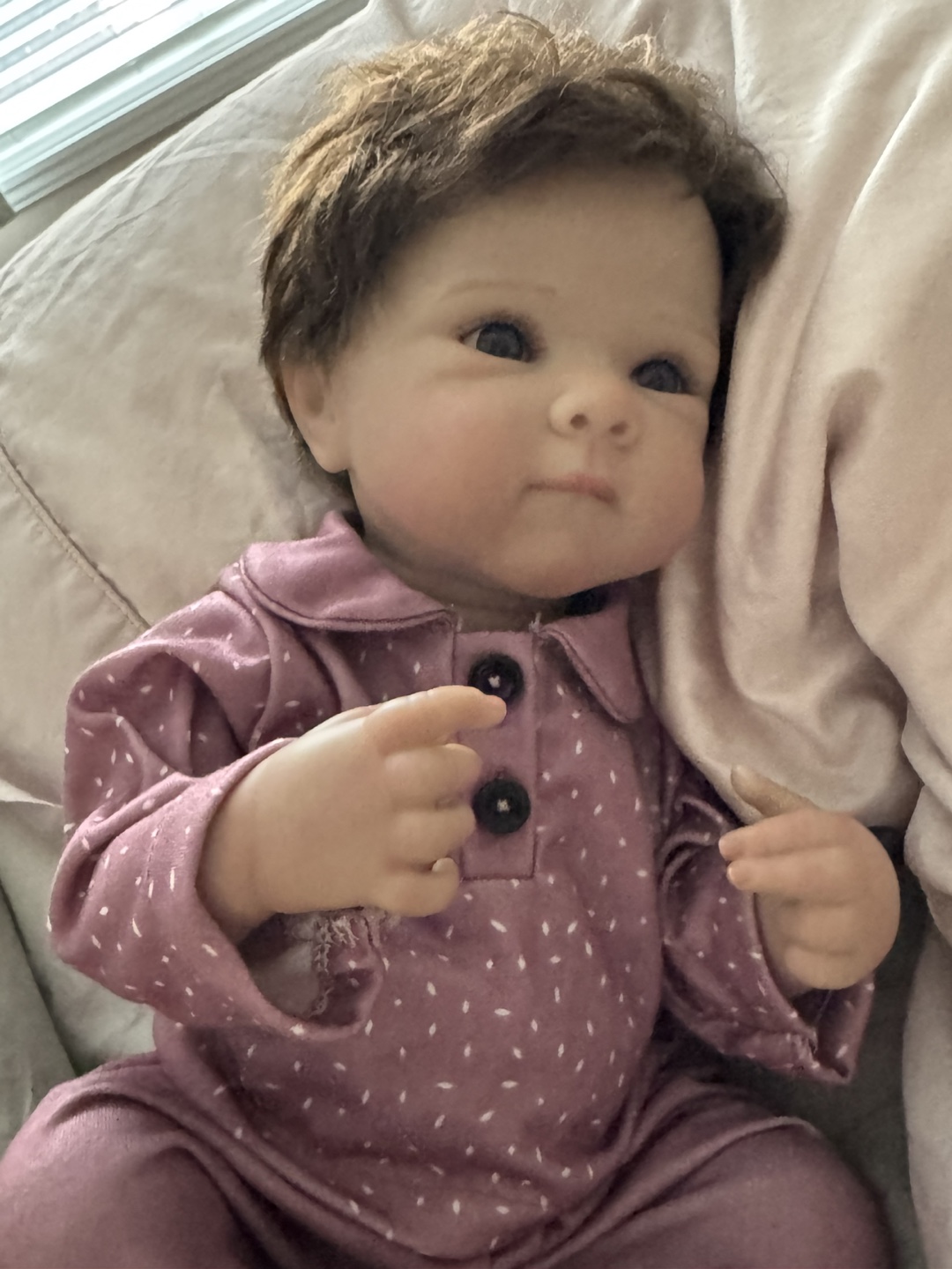 Reborn Baby Doll with Outfit and Teddy Bear - photo 3