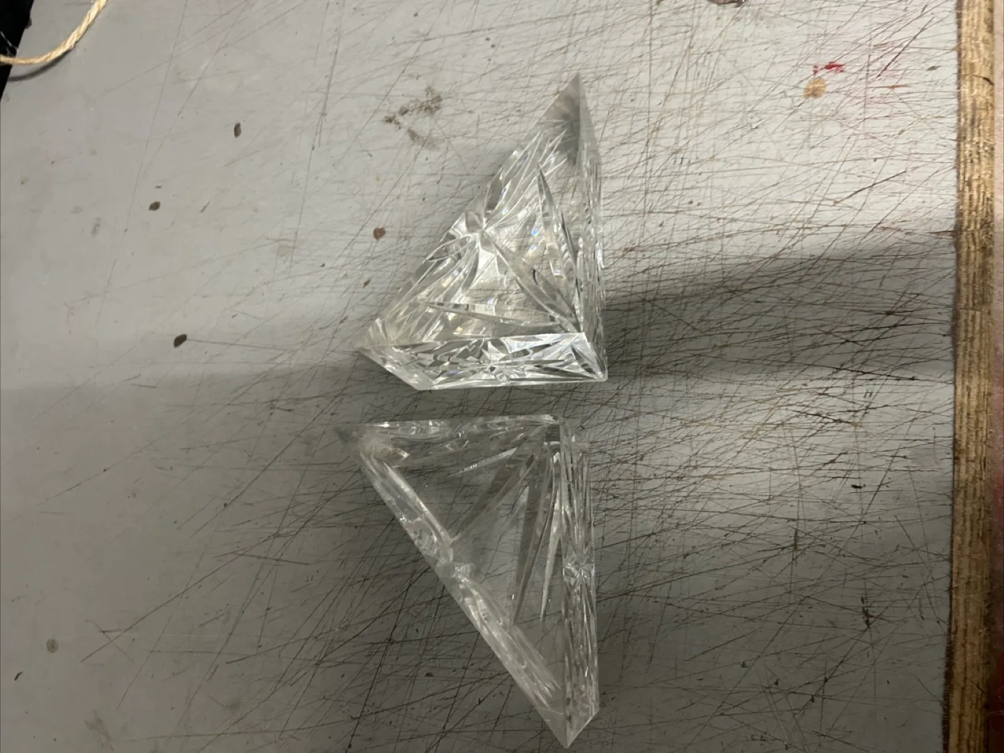 Crystal Triangle Decor