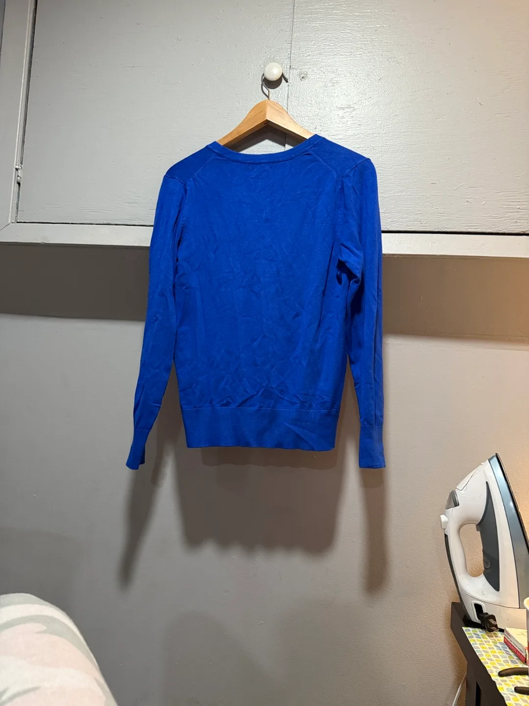 NWT Charter Club Blue Cardigan, Size M image indicator(3)