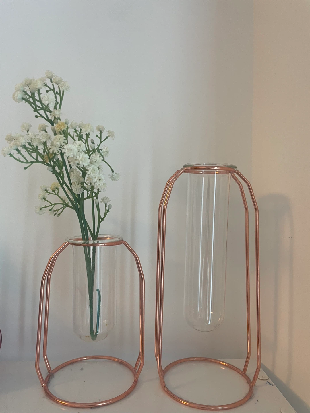 Flower Vases - Rose Gold Set of 2