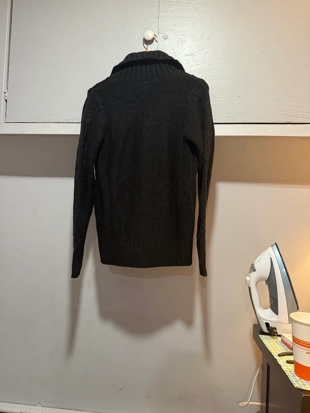 NWT St. John's Bay Black Cardigan - Size ST image indicator(5)