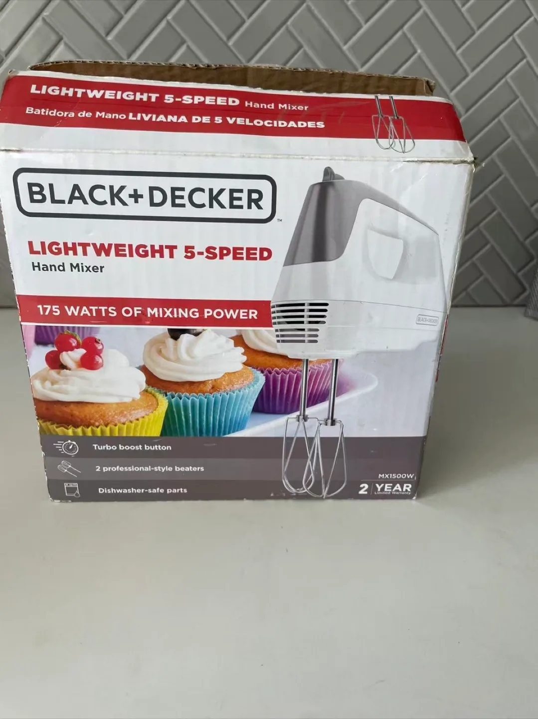 Black+Decker Lightweight 5-Speed Hand Mixer image indicator(2)
