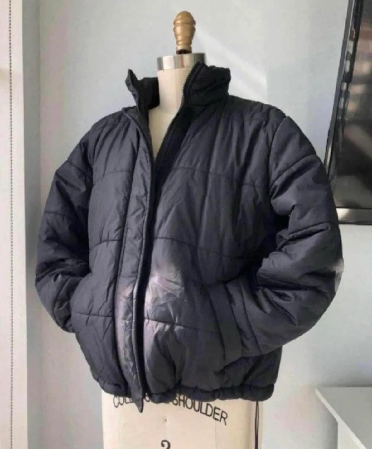 Jones New York Puffer Jacket size petite small thumbnail