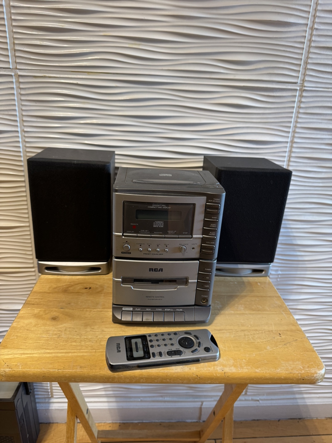 RCA Stereo System with Speakers & Remote