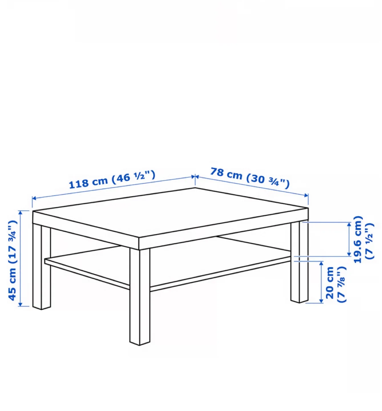 IKEA LACK Coffee Table - Light Wood image indicator(5)