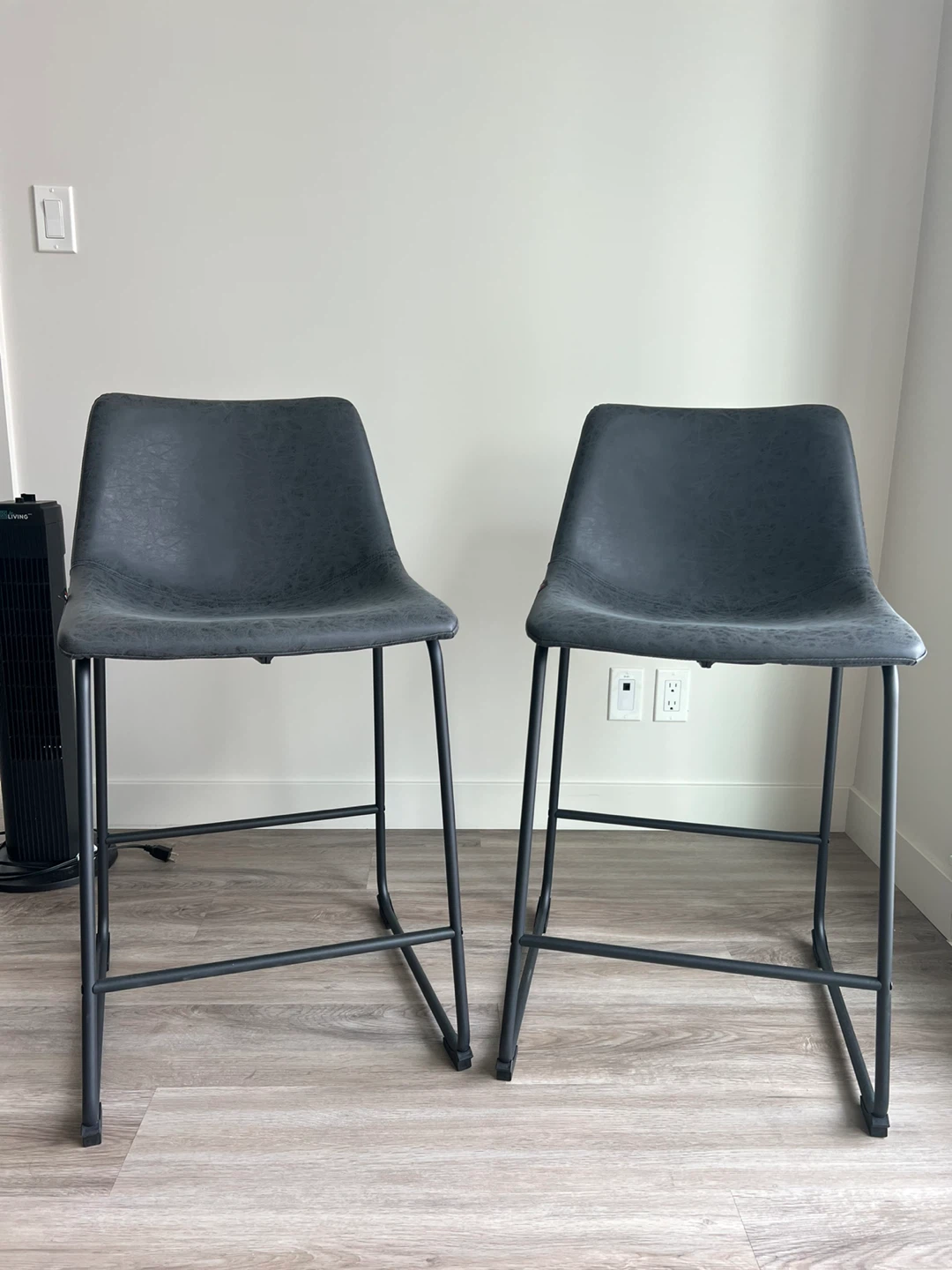 New HOMCOM Counter Height Bar Stools Set of 2,
