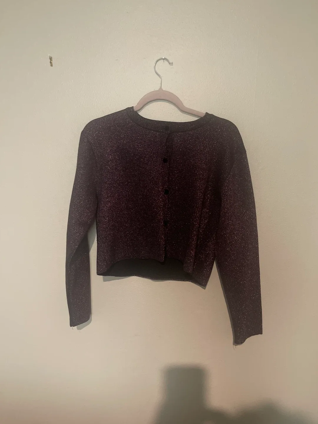 Zara Sparkly Cropped Cardigan - Medium thumbnail