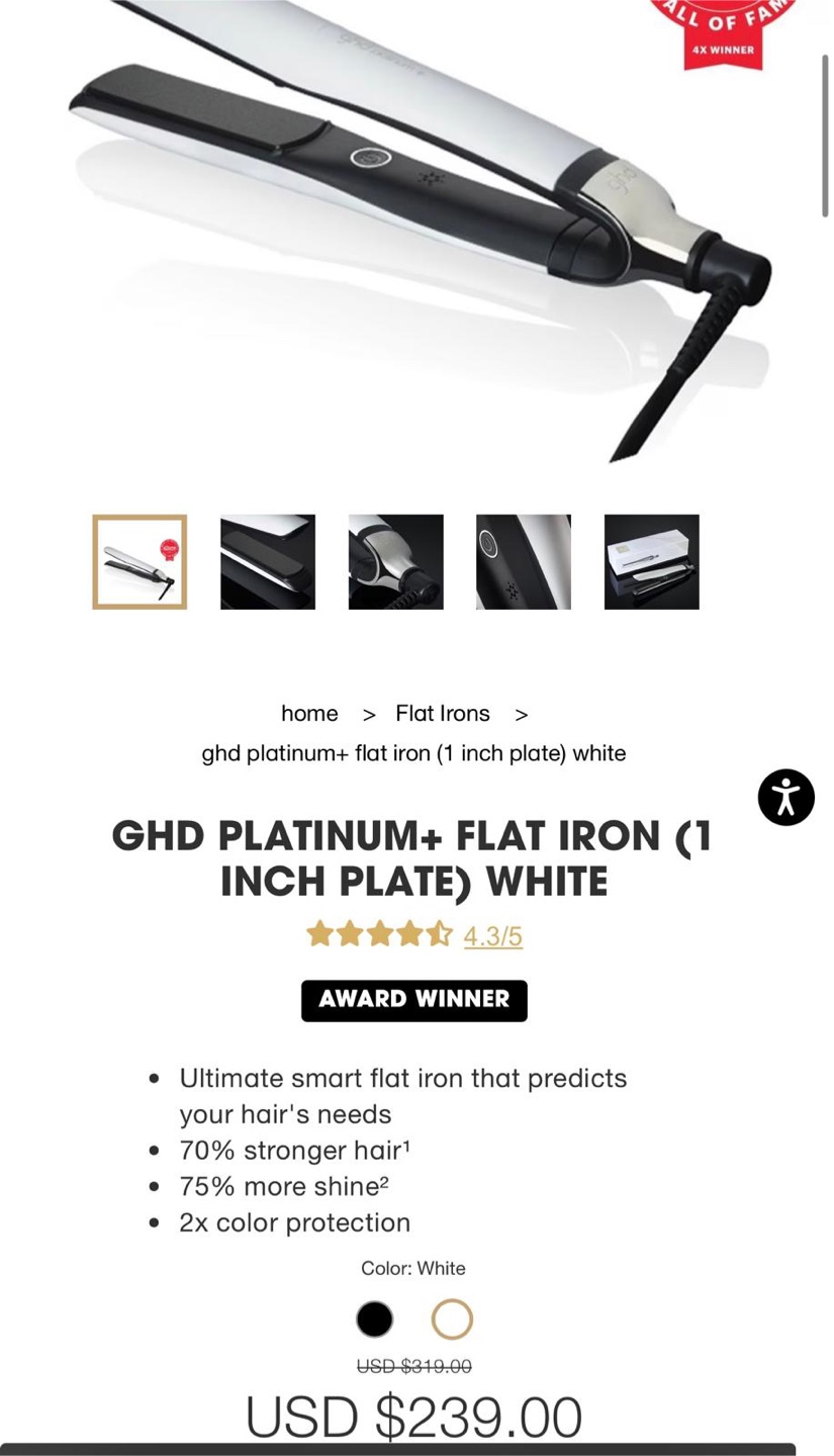 GHD Platinum+ Flat Iron - LIKE NEW - photo 4