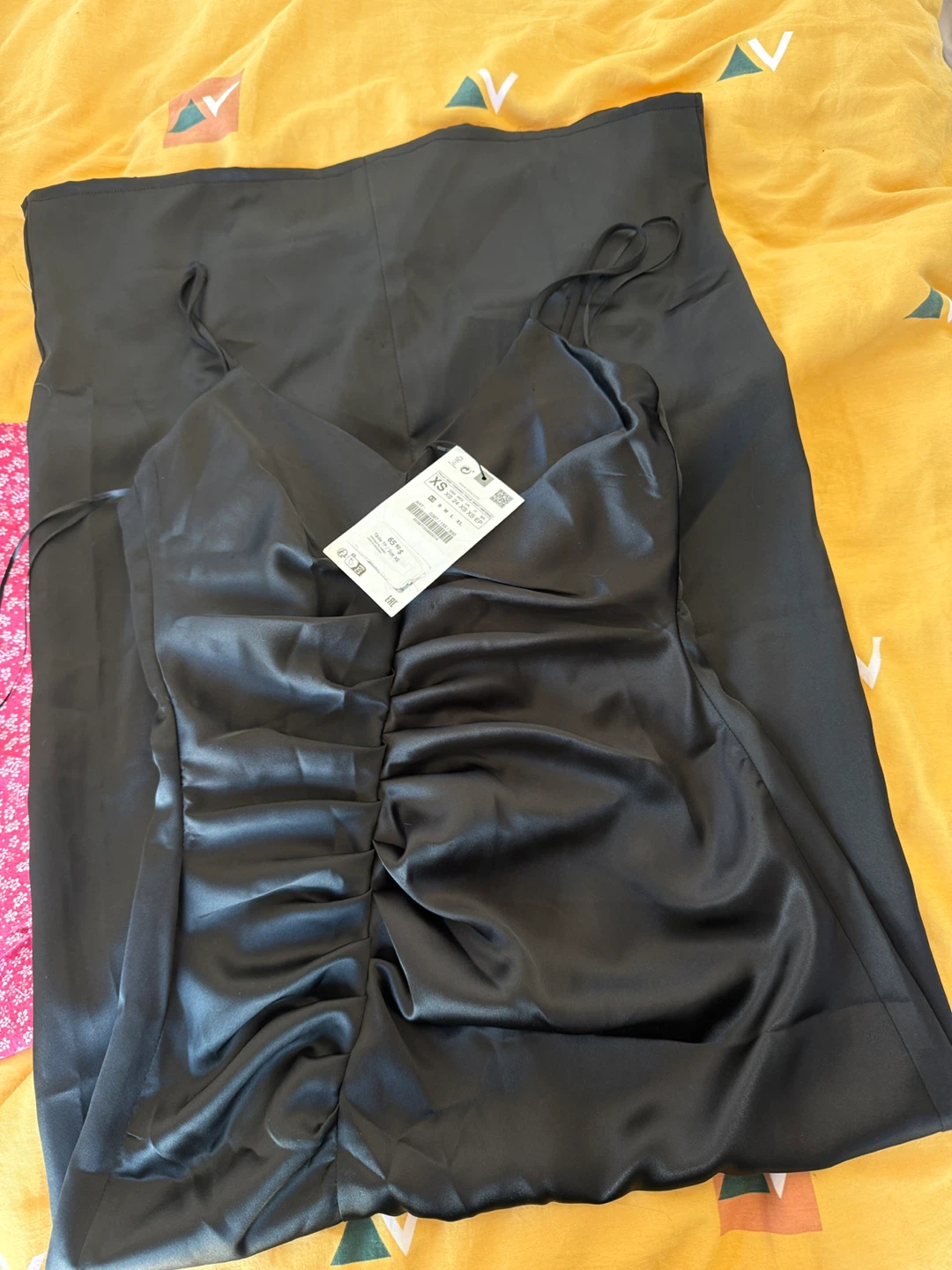 Essential Black Satin Effect Dress Size XS - photo 2