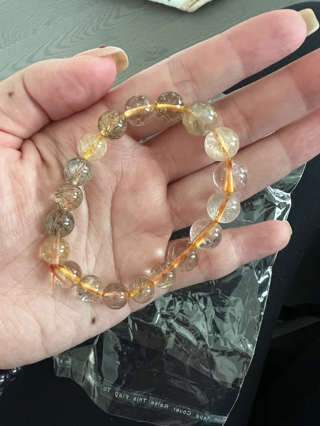 Rutilated Quartz Crystal Bracelet thumbnail