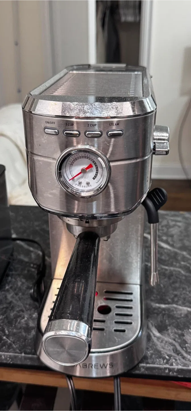 Casabrews Espresso Machine with Milk Frother Silver thumbnail