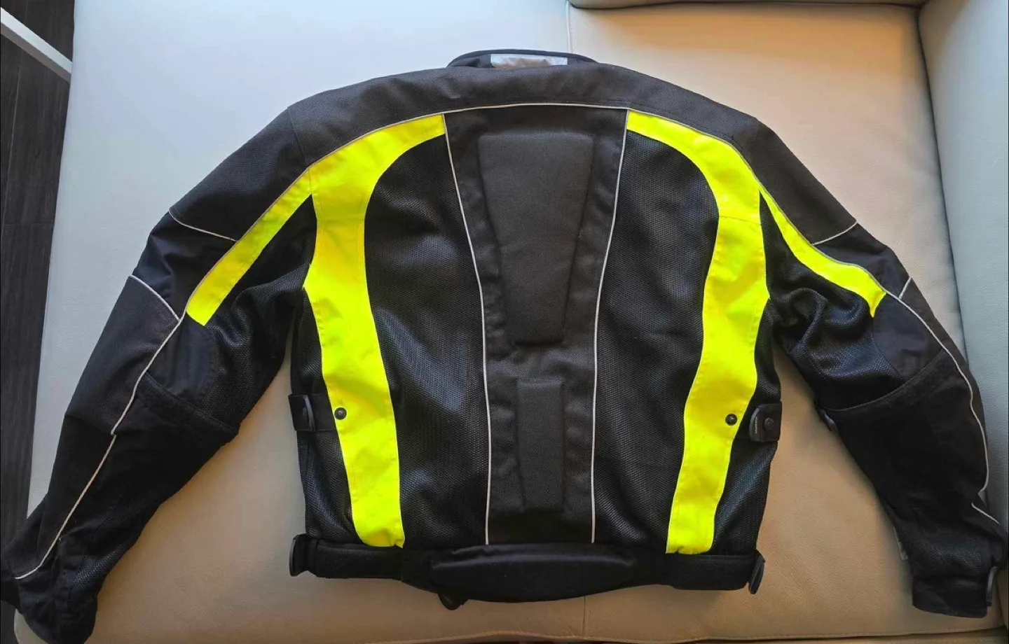 Olympia Black/Yellow Motorcycle Jacket image indicator(3)