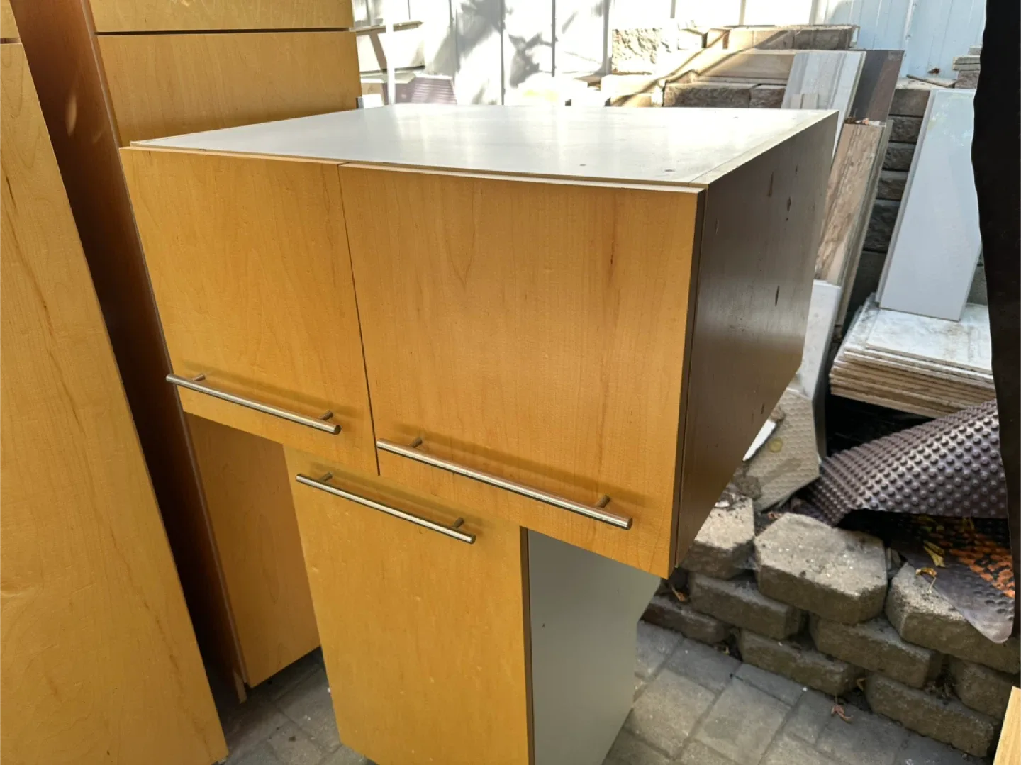 Kitchen Over The Fridge Cabinet with Doors thumbnail