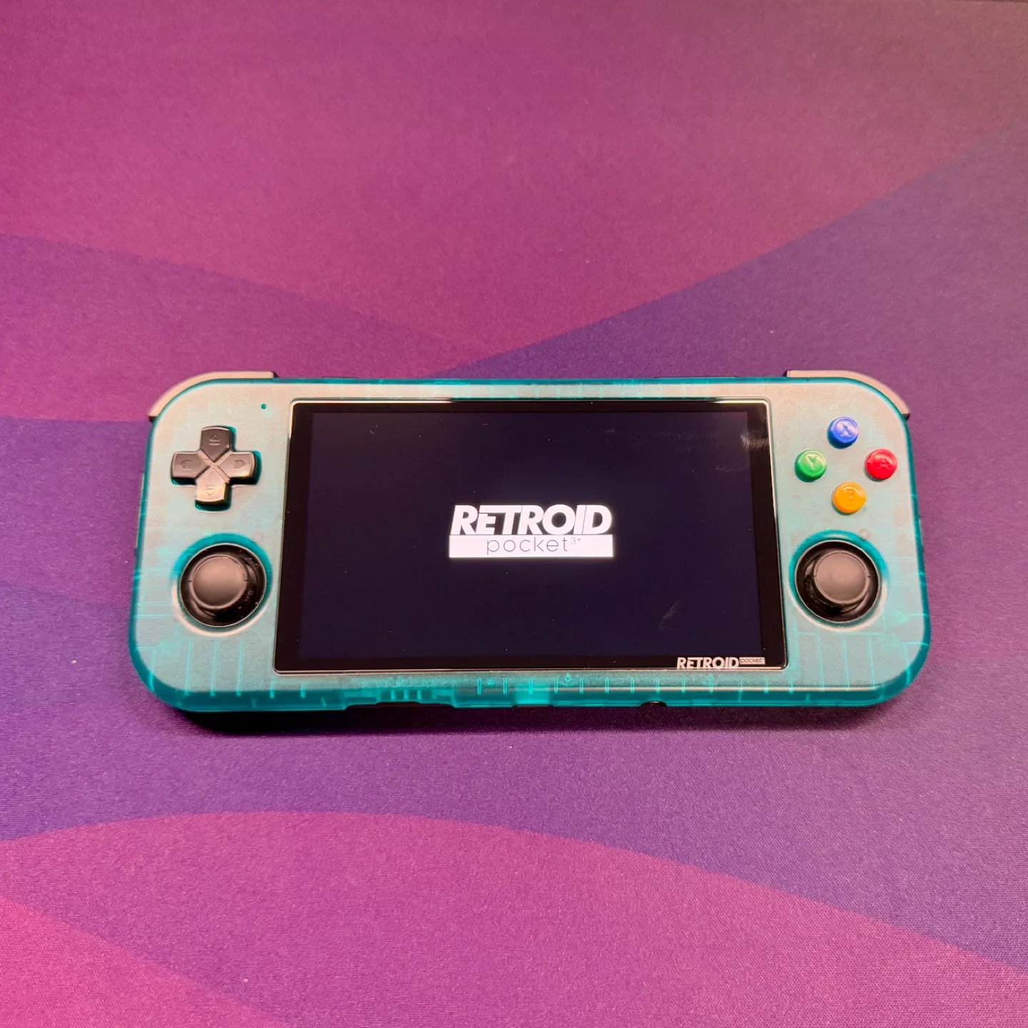 Retroid Pocket 3+ Retro Handheld Console - Clear Blue thumbnail