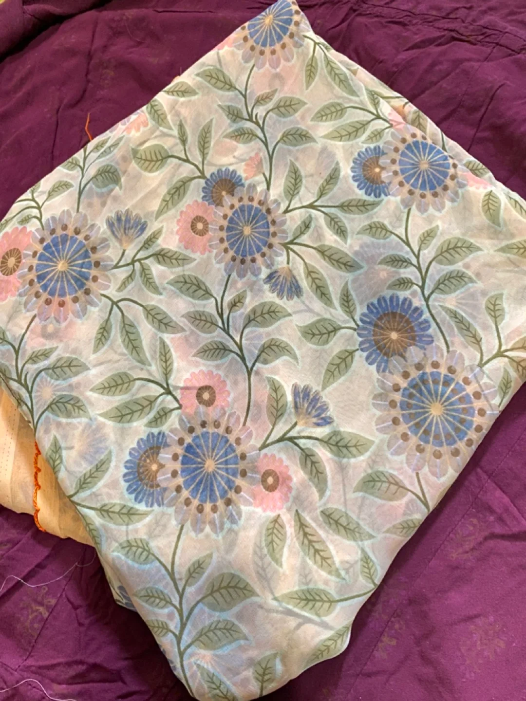 Floral Print saree thumbnail