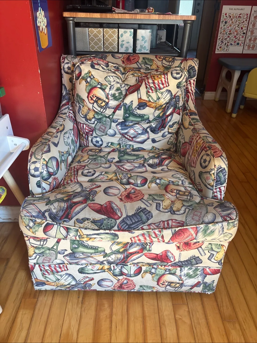 Sports Patterned Armchair image indicator(2)