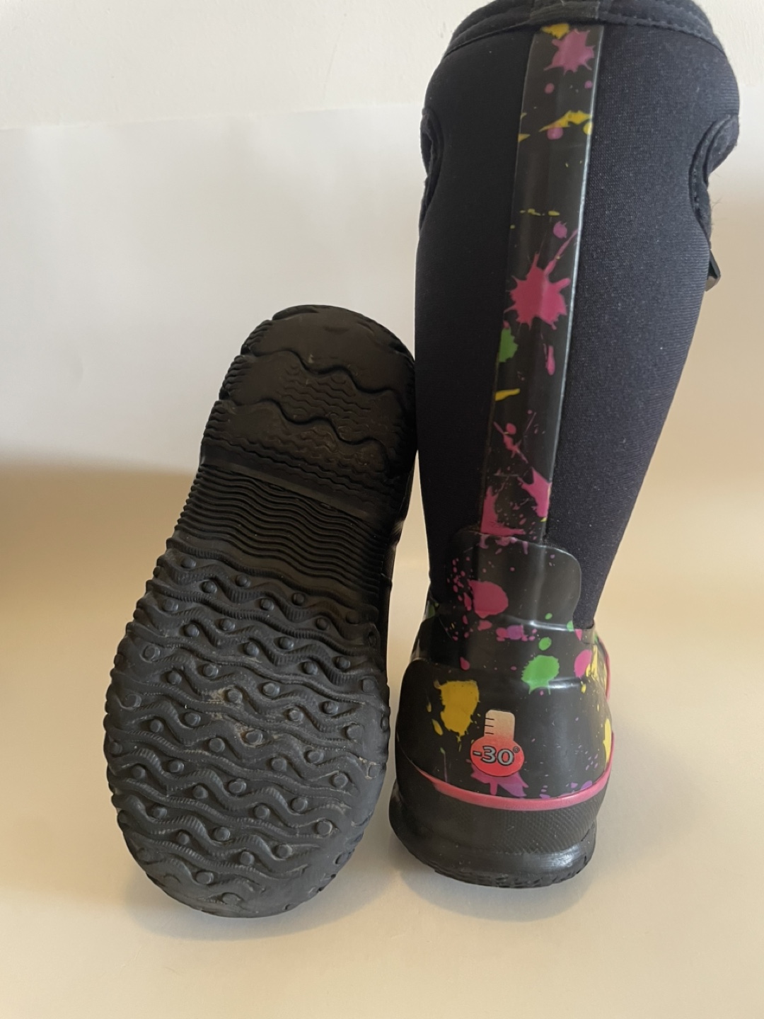 🥕Bogs winter waterproof paint splat size 13 kids /euro 30 - photo 5