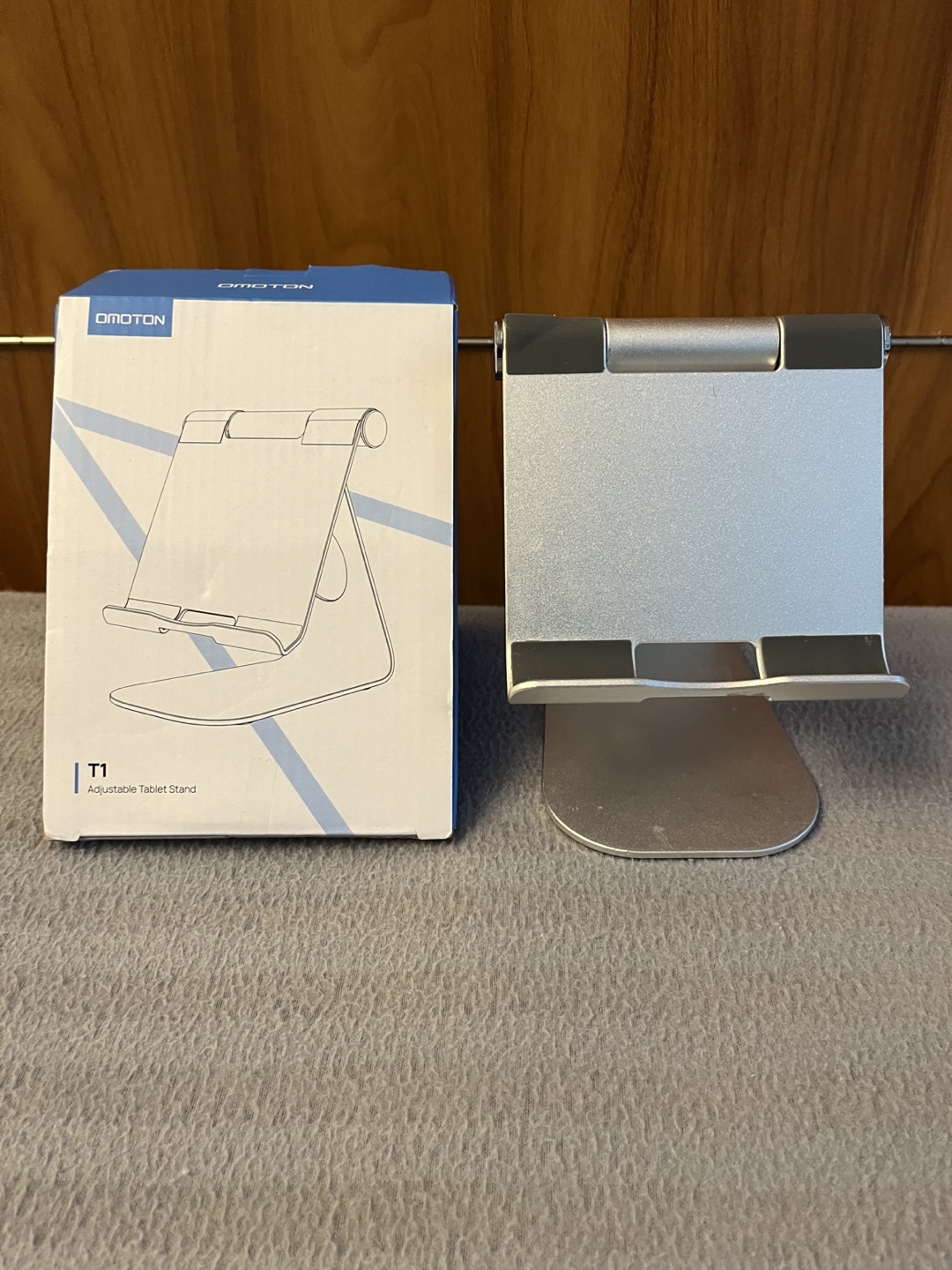 OMOTON T1 Adjustable Tablet Stand - Silver