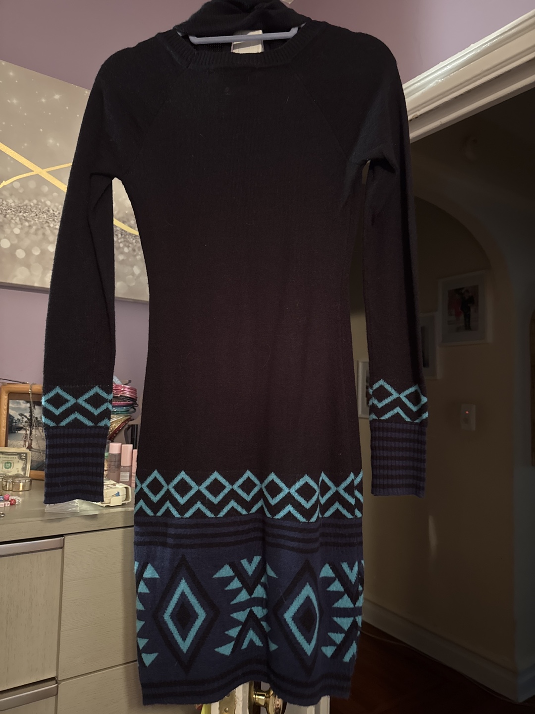 Energie Black Knit Dress - Size S - photo 2