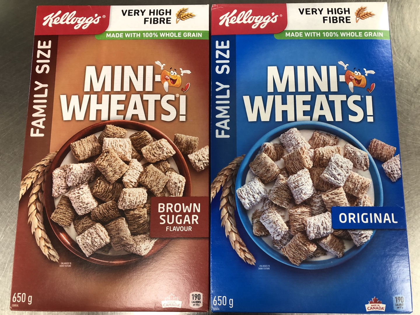 Kellogg's Mini-Wheats Cereal (Brown Sugar & Original)