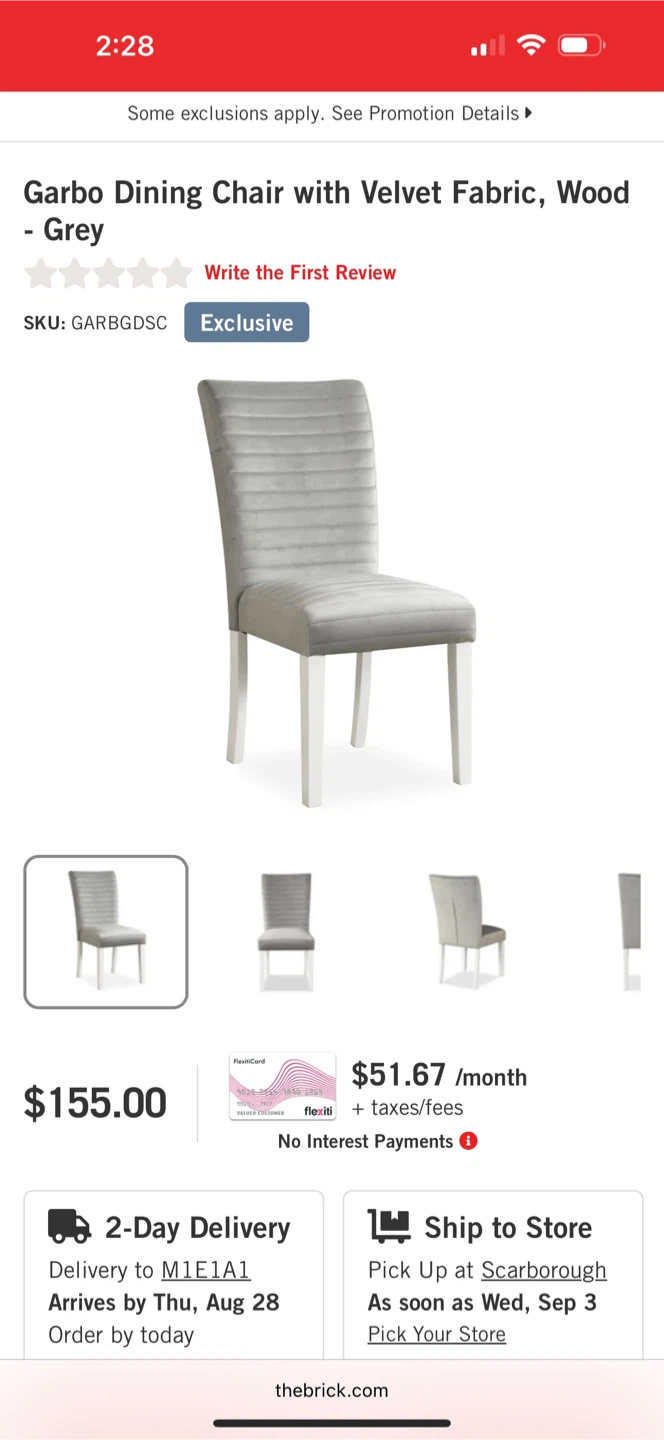 Garbo Dining Table with Glass Insert & 4 Grey Velvet Chairs - photo 2