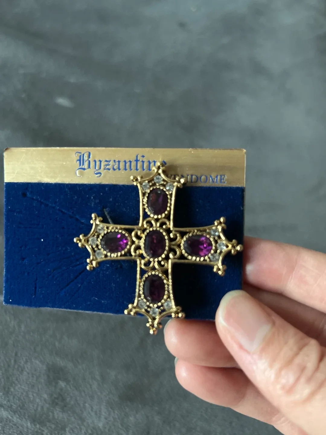 Byzantine Vendome Cross Brooch thumbnail