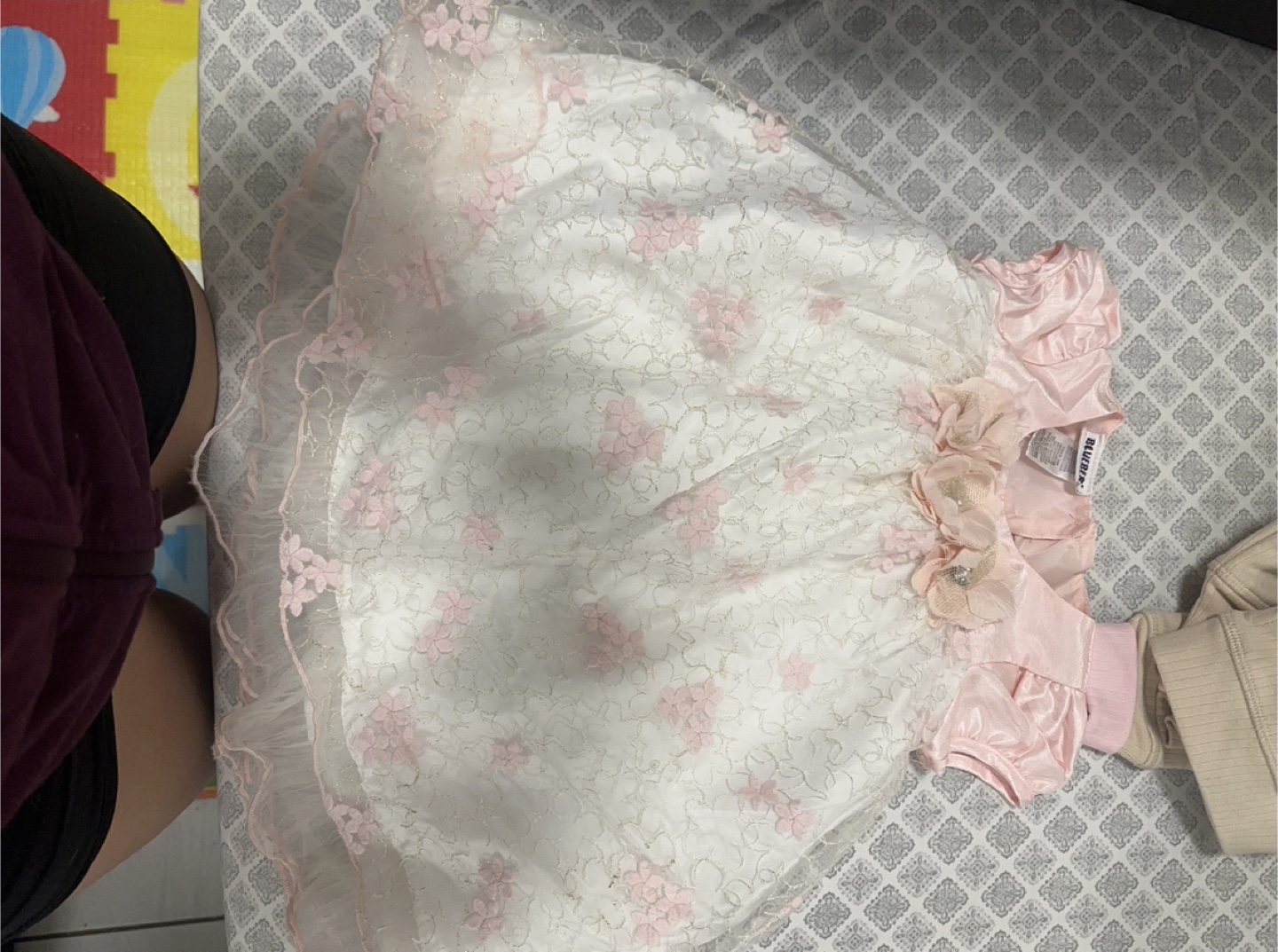 Pink & White Floral Lace Dress - photo 3