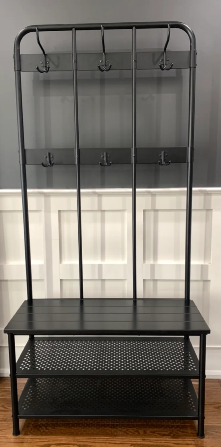 IKEA Coat Rack and bench with storage 🥕 thumbnail