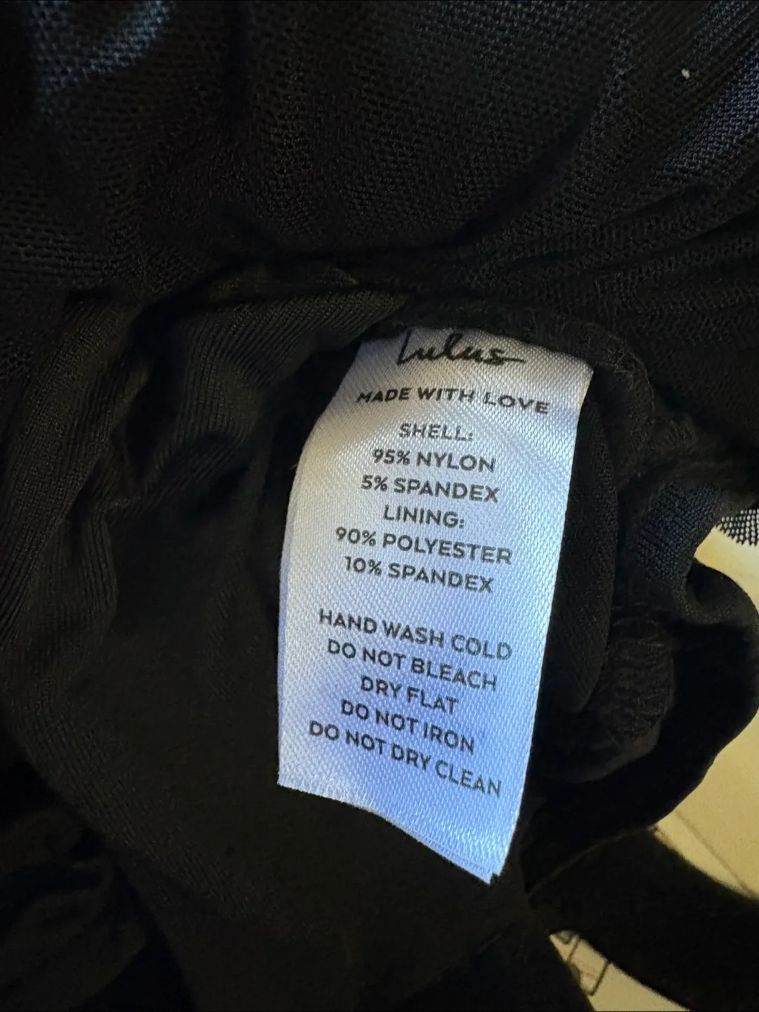 Lulus Black Mesh Ruched Long Sleeve Bodysuit NWT - Sz S image indicator(6)