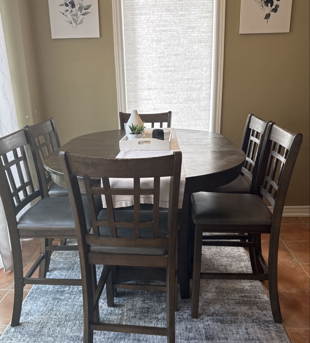 Dining Table with Six Chairs