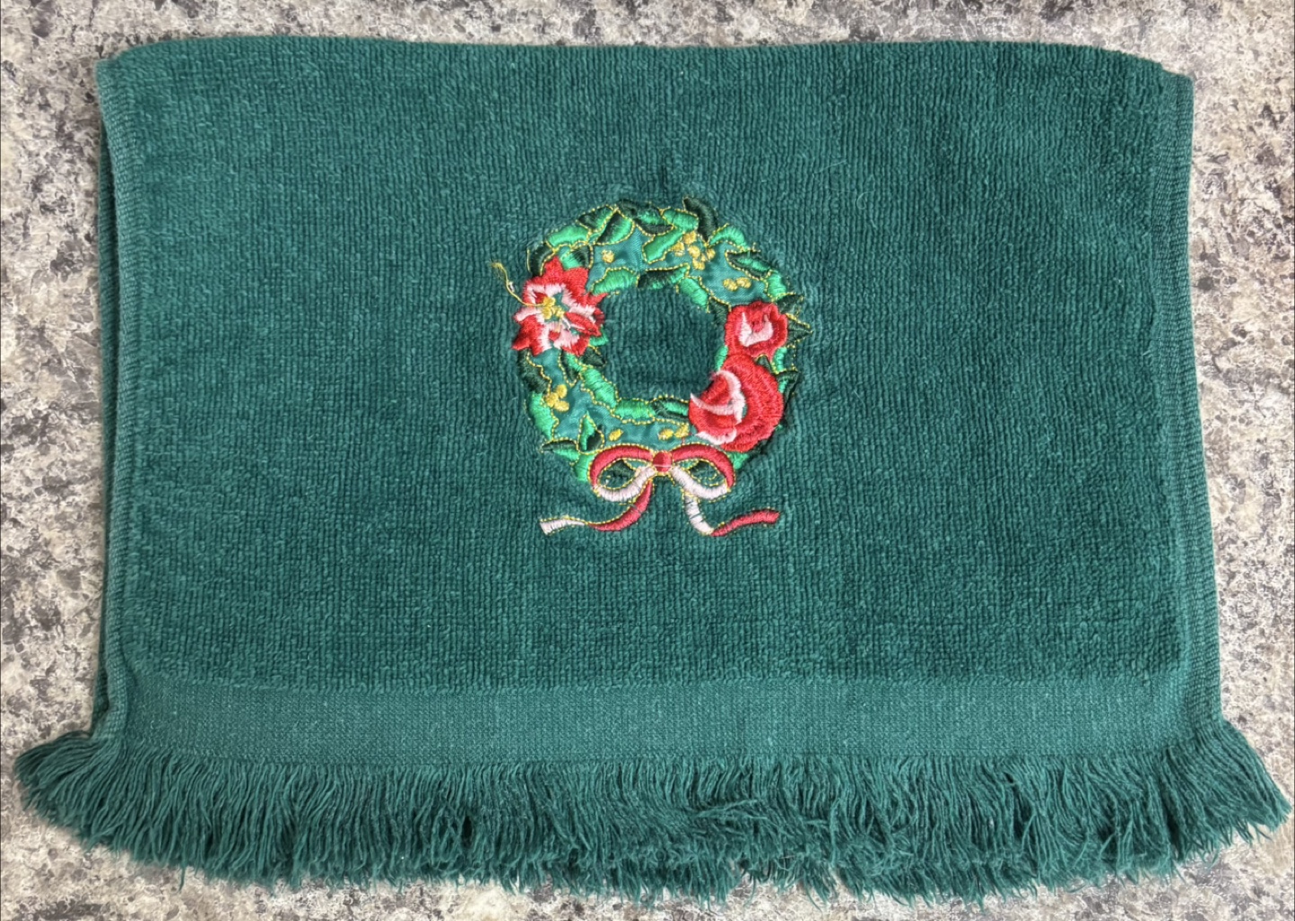 Christmas Embroidered Hand Towel Set - photo 2