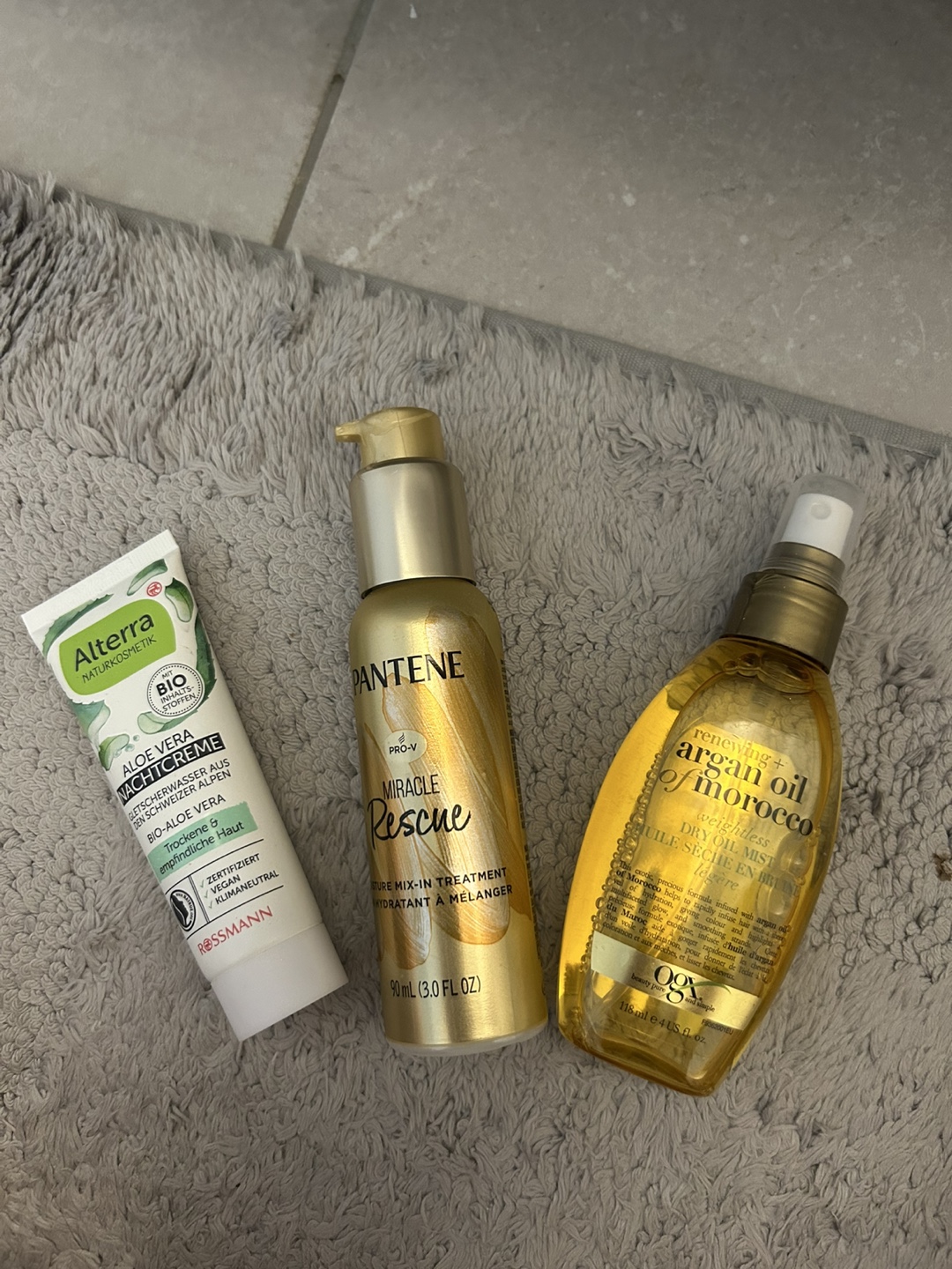 Alterra Aloe Vera Night Cream & Hair Products